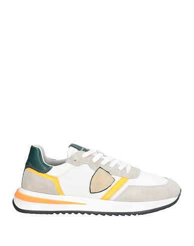 PHILIPPE MODEL Sneakers Light grey Leather, Textile fibers