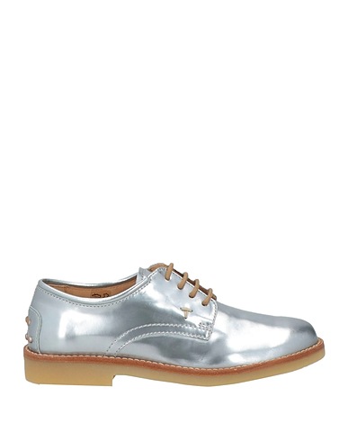 TOD'S Stringate Argento Pelle