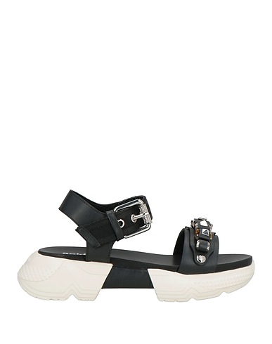 BALDININI Sandals Black Leather