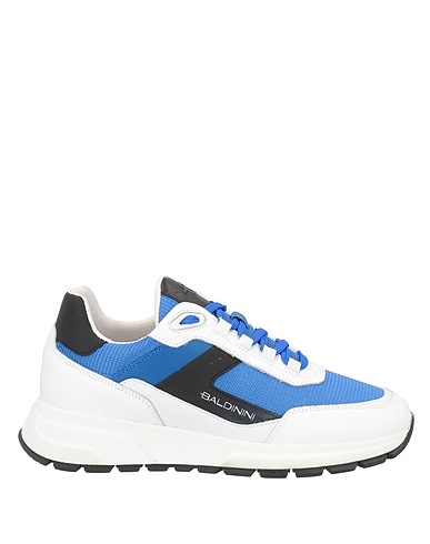 BALDININI Sneakers Έντονο μπλε Δέρμα μοσχαριού, Ίνες υφασμάτων