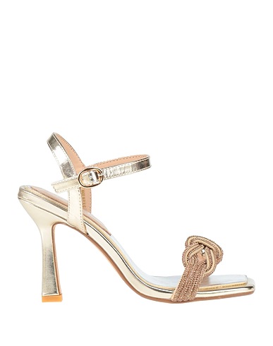 CAFèNOIR Sandals Platinum Textile fibres