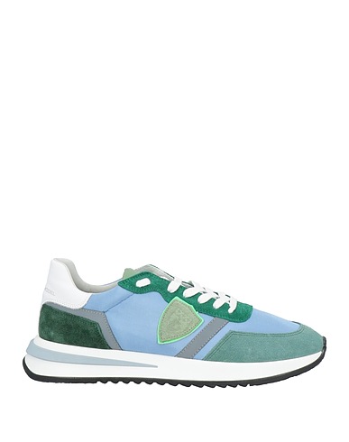 PHILIPPE MODEL Sneakers Azure Textile fibres, Leather