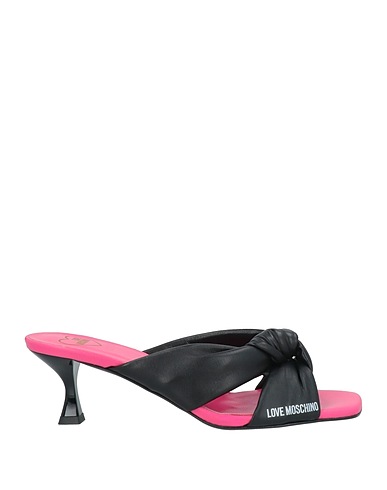 LOVE MOSCHINO Sandals Black Leather