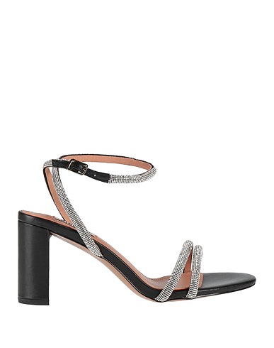 BIBI LOU Sandals Black Textile fibres