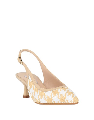 WALTER VIOLET Court Beige Natural raffia, Leather