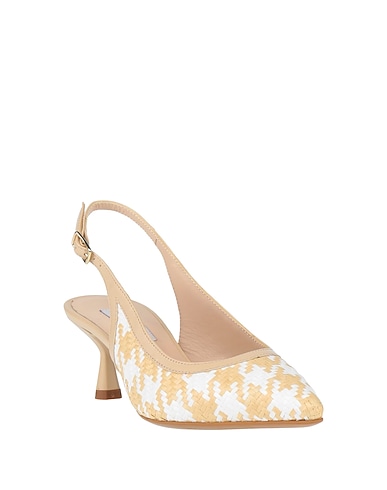 WALTER VIOLET Pump Natural raffia, Leather