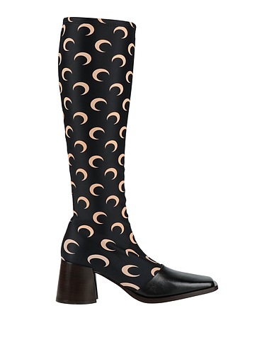 MARINE SERRE Boots Black Textile fibers, Leather