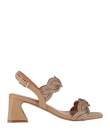 BIBI LOU Sandals Camel Textile fibres
