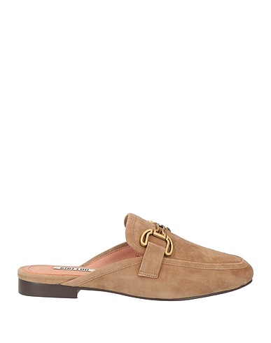 BIBI LOU Mules and clogs Khaki Leather