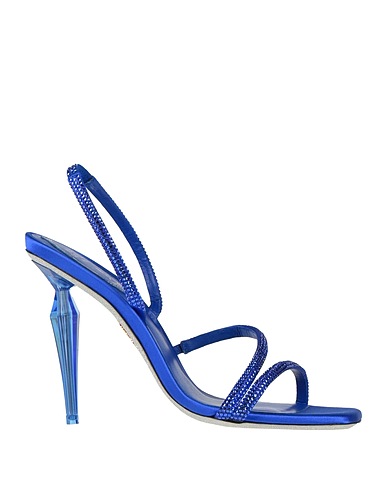 RENE' CAOVILLA Sandals BLU Textile fibers