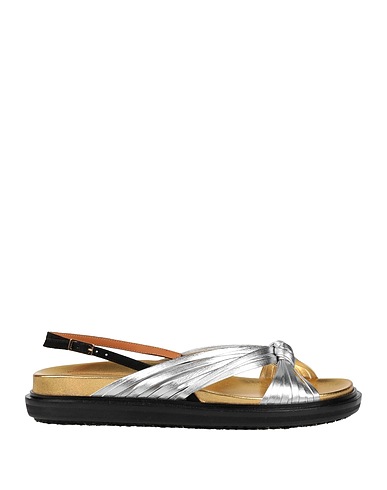 MARNI Sandals Silver Leather