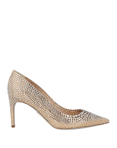 RENE' CAOVILLA Pump Gold Textile fibers