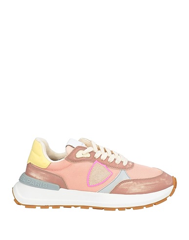 PHILIPPE MODEL Sneakers Antique rose Leather, Textile fibres