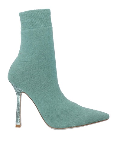 RENE' CAOVILLA Ankle boot Light green Textile fibres