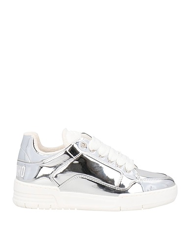 MOSCHINO Sneakers Silber Gewebefasern