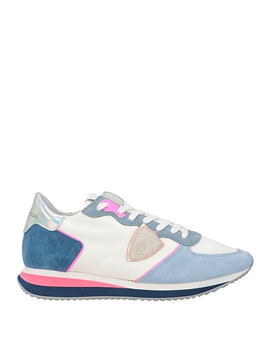 PHILIPPE MODEL Sneakers White Leather, Textile fibres