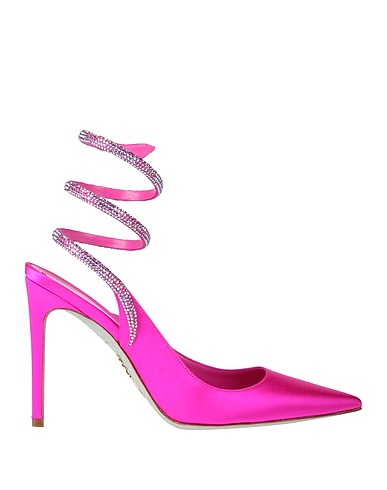 RENE' CAOVILLA Pump Fuchsia Textile fibers