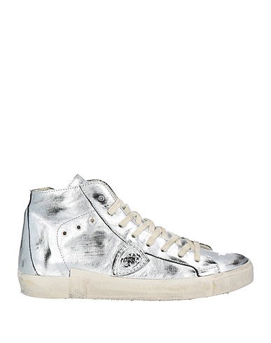 PHILIPPE MODEL Sneakers Argento Pelle