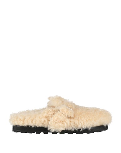 JIL SANDER Mules and clogs Ivory Shearling
