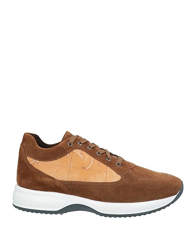 ALVIERO MARTINI 1a CLASSE Sneakers Brown 60% Calfskin, 28% Polyurethane, 8% PES, 4% Cotton