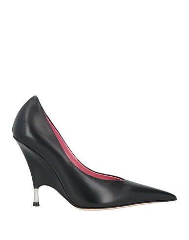 BLUMARINE Court Black Leather