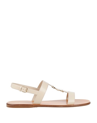 FERRAGAMO Sandals Ivory Lambskin