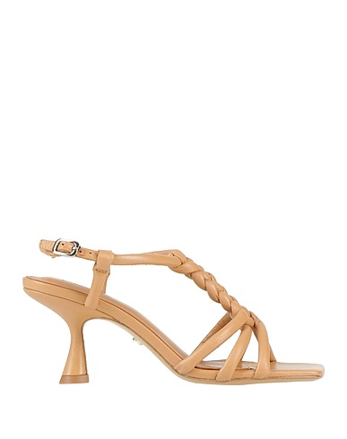 LOLA CRUZ Sandals Camel Leather