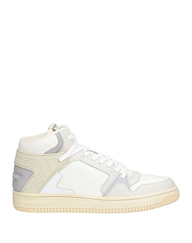 PHILIPPE MODEL Sneakers White Calfskin, Textile fibers