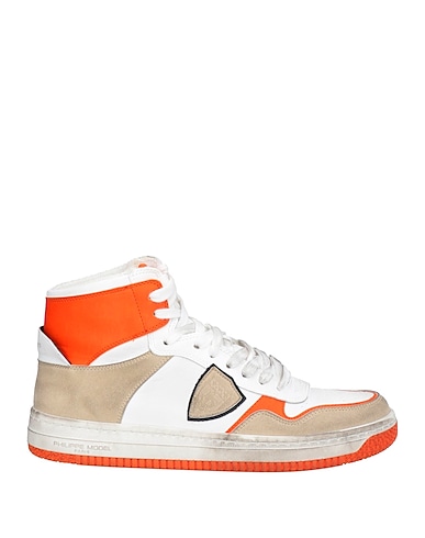 ACBC x PHILIPPE MODEL Sneakers Weiß Leder, Gewebefasern