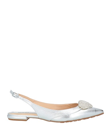 WERNER Ballet flats Silver Leather
