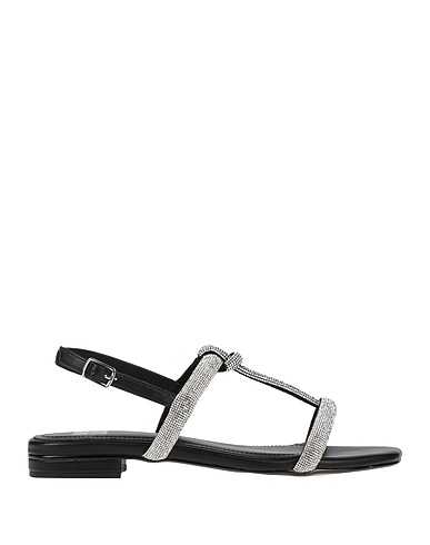BIBI LOU Sandals Silver Textile fibers