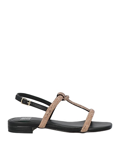BIBI LOU Sandals Copper Textile fibres