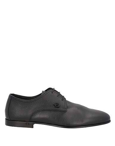 BALDININI Laced shoes Black Leather