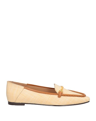 LOLA CRUZ Loafers Beige Natural raffia