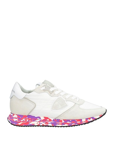 PHILIPPE MODEL Sneakers Light grey Leather, Textile fibers