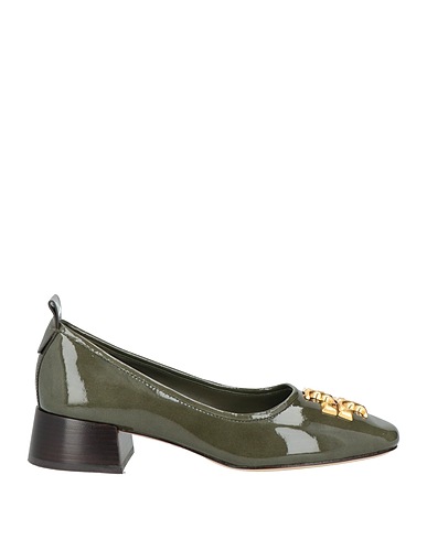 TORY BURCH Pump Military green Leather