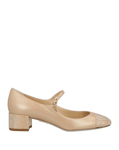 RENE' CAOVILLA Pump Beige Leather