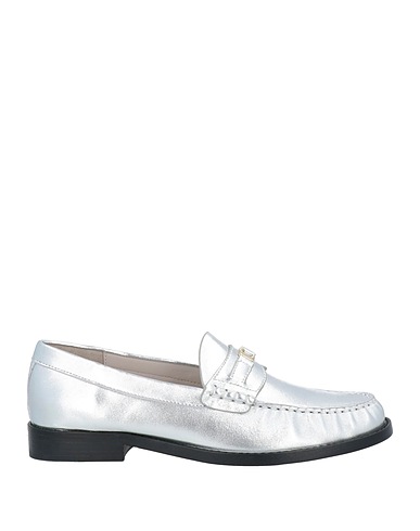 LOLA CRUZ Loafers Silver Leather