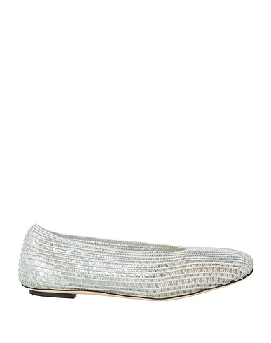 VICTORIA BECKHAM Ballerinas Silber Gewebefasern