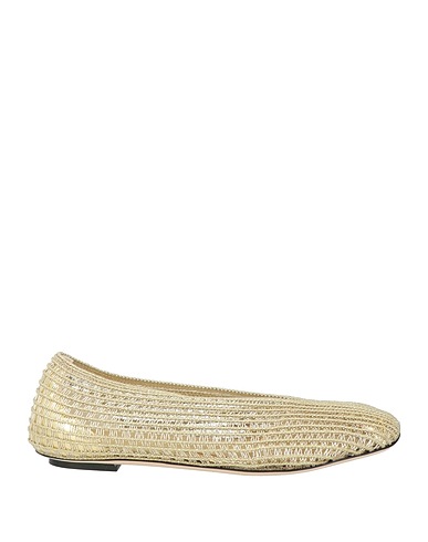 VICTORIA BECKHAM Ballet flats Platinum Textile fibers