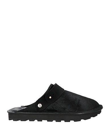 JIL SANDER ミュール＆サボサンダル ブラック 革（なめし加工）