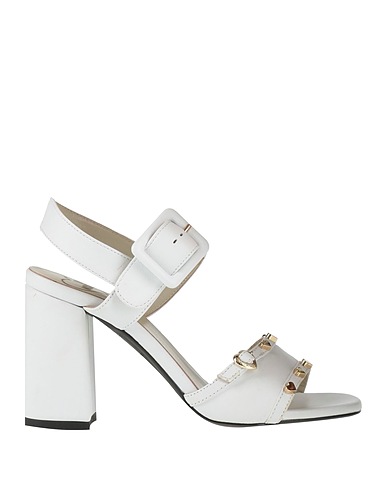 LOVE MOSCHINO Sandals White Calfskin