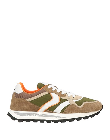 VOILE BLANCHE Sneakers Military green Calfskin, Nylon