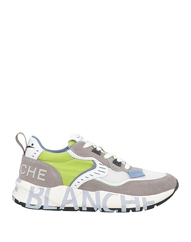 VOILE BLANCHE Sneakers White Leather, Textile fibers