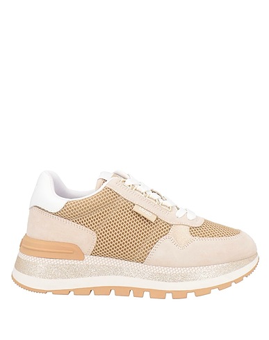 LIU •JO Sneakers Beige Cow leather, Textile fibres