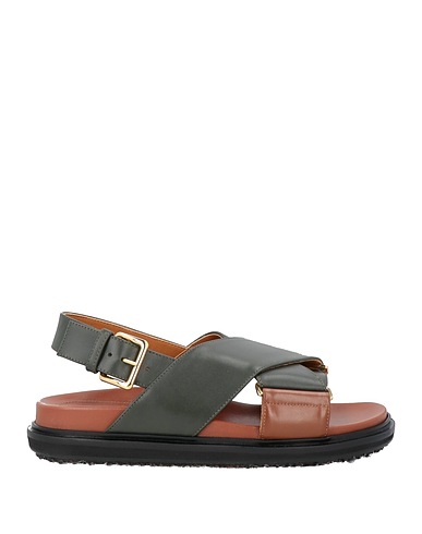 MARNI Sandals Charcoal Leather