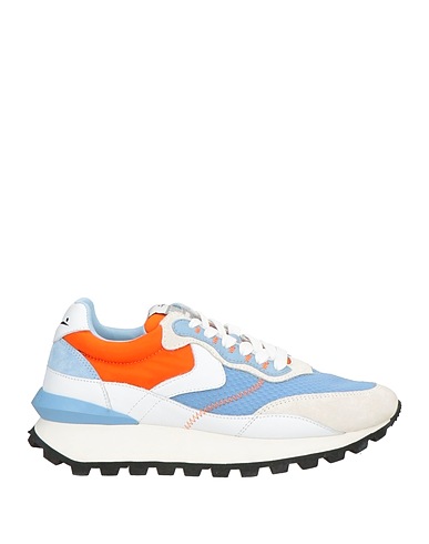 VOILE BLANCHE Sneakers Azzurro Pelle, Fibre tessili