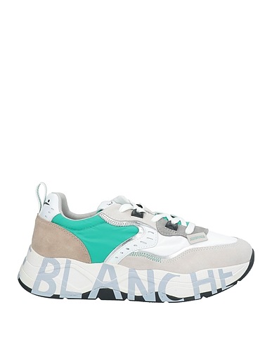 VOILE BLANCHE Sneakers White Leather, Textile fibres