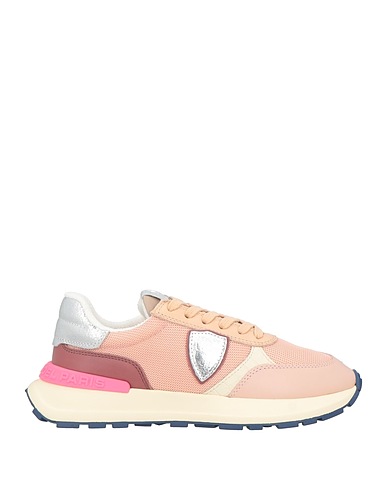 PHILIPPE MODEL Sneakers Light pink Leather, Textile fibers