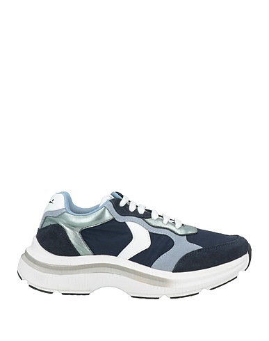 VOILE BLANCHE Sneakers Midnight blue Leather, Textile fibres
